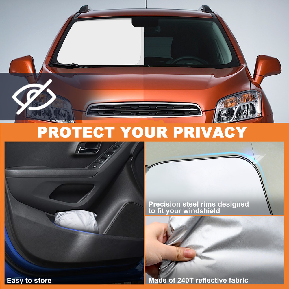 Foldable Windshield Sun Shade Shield Cover UV Visor For 2013-2024 Chevy Trax US