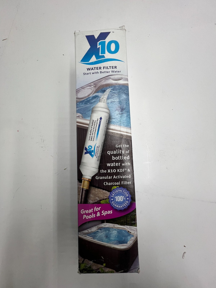 X10 SP6 Water Filter With Patented KDF Media And Granular Activated Charcoal