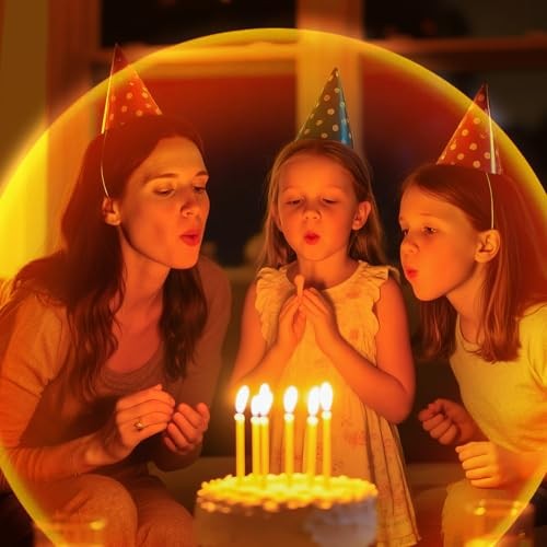 Sunset Lamp Projector,Multicolor Changing Night Light 360 Degree Switch Control