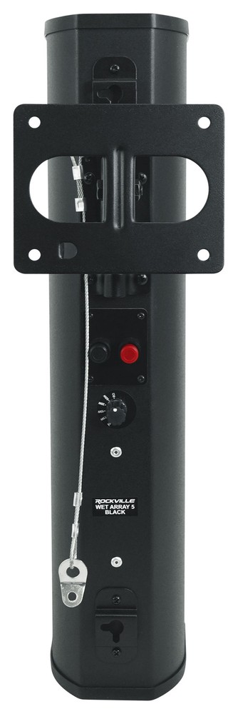 Rockville WET ARRAY 5 Black Swivel Column Line Array 70V Commercial Pro Speaker