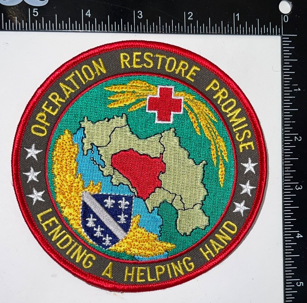 USAF US Air Force Operation Restore Promise Lending A Helping Hand Patch