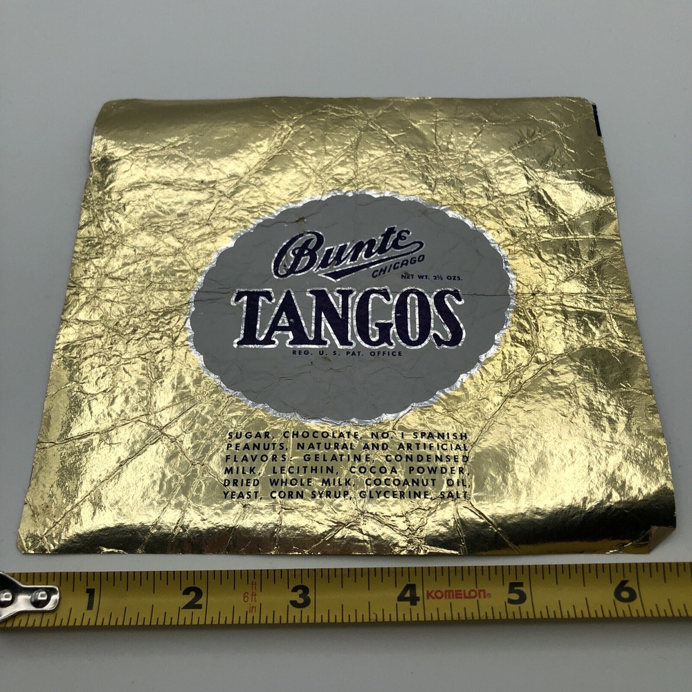 Vintage Bunte Tangos Candy Foil Wrapper