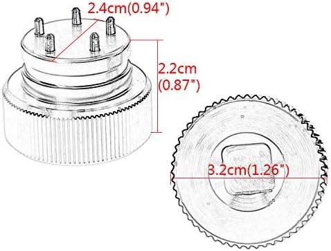 MUXSAM Golf Putter Weights Wrench Tool, 1-Pack Round Screw Blue
