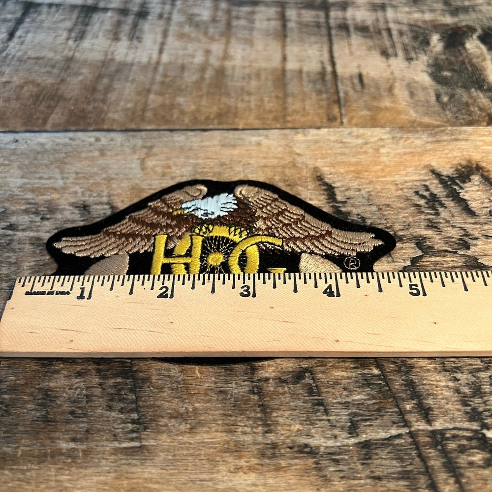 HOG Harley Owners Group Patch Eagle Banner Embroidered Biker Vest