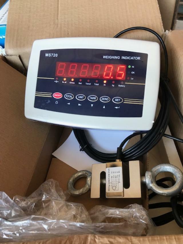 100 LB CALIBRATED CRANE SCALE TENSION/ COMPRESSION
