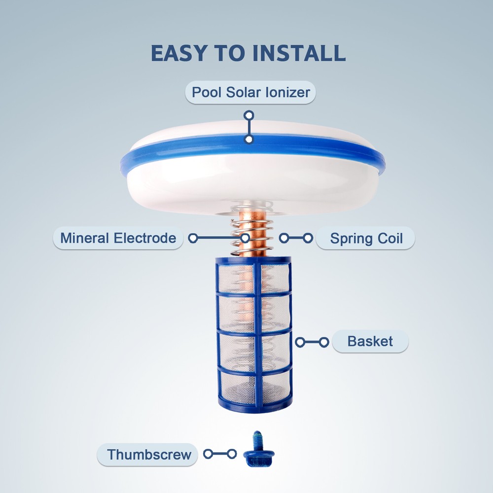 Solar Pool Ionizer | Pool Cleaning Device | Purifies Pool Water | Kills Algae