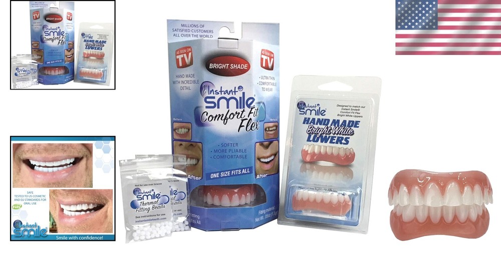Instant Smile Flex Veneer Set - Bright White for Quick Transformations at Home!