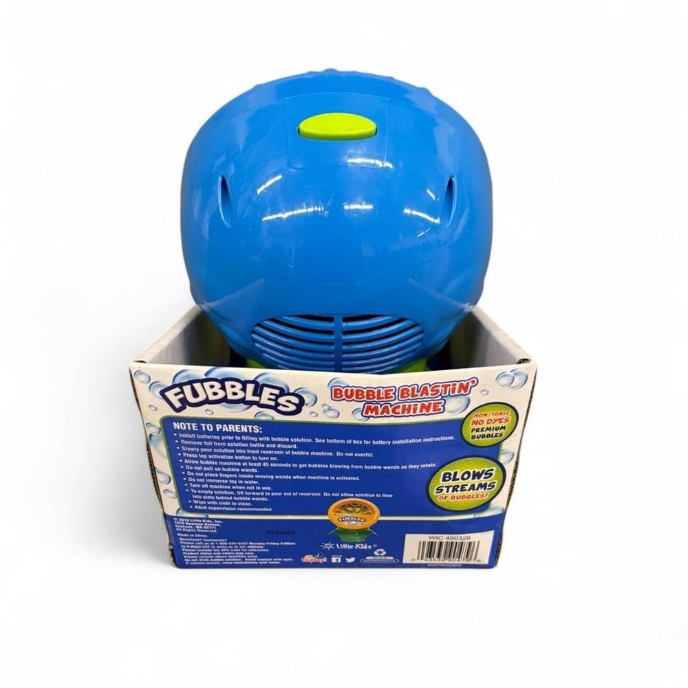 FUBBLES BUBBLE BLASTIN Bubble Machine Brand New