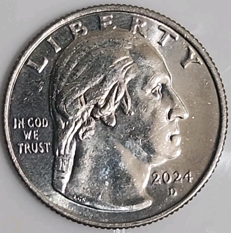 2024-D 25C U.S. Quarter Patsy Takemoto Mink (Error: In Cod We Trust)