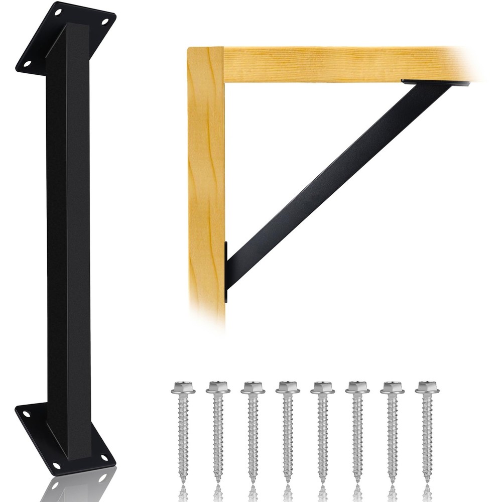 ITULCYO 4PC 45°Degree Angle Support Bracket Kit，Pergola Brackets