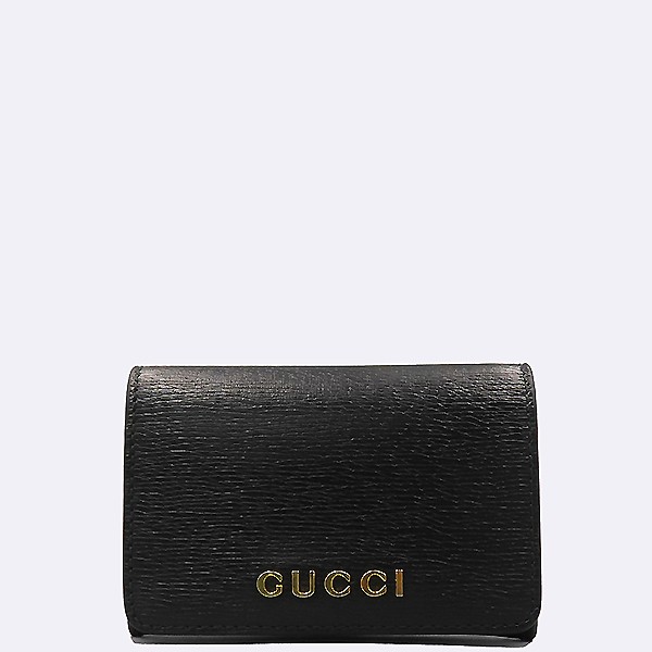 Gucci Black Script Card Case Unisex