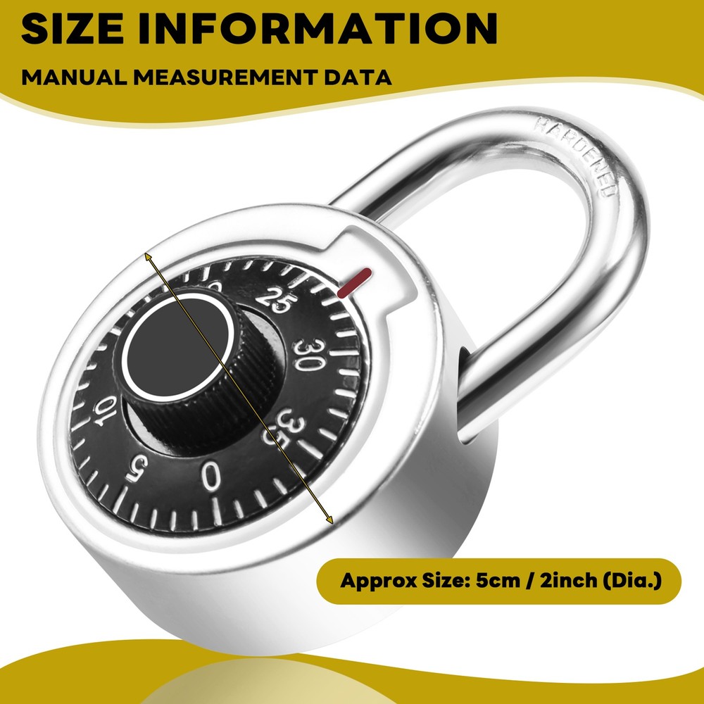 Master Coded Lock 50mm With Round Fixed Combination Padlock G9R44203