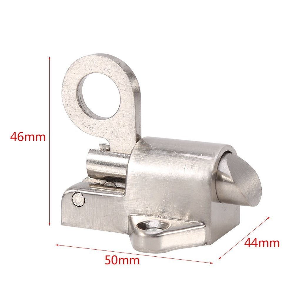Spring Loaded Latch Automatic Bolt Self Closing Pull Security Door Lock for Gate