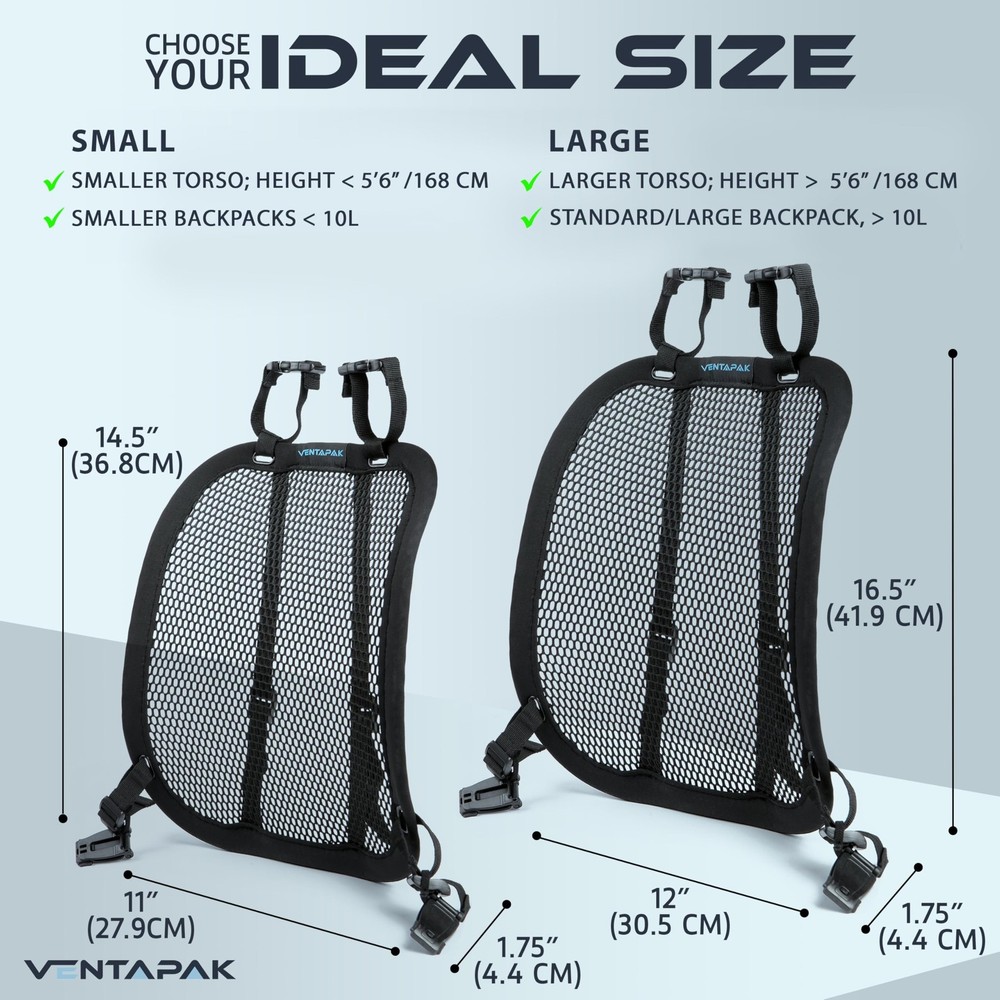 Lightweight Ventilation Backpack Frame for Hiking, Commuting & Biking Rucksacks