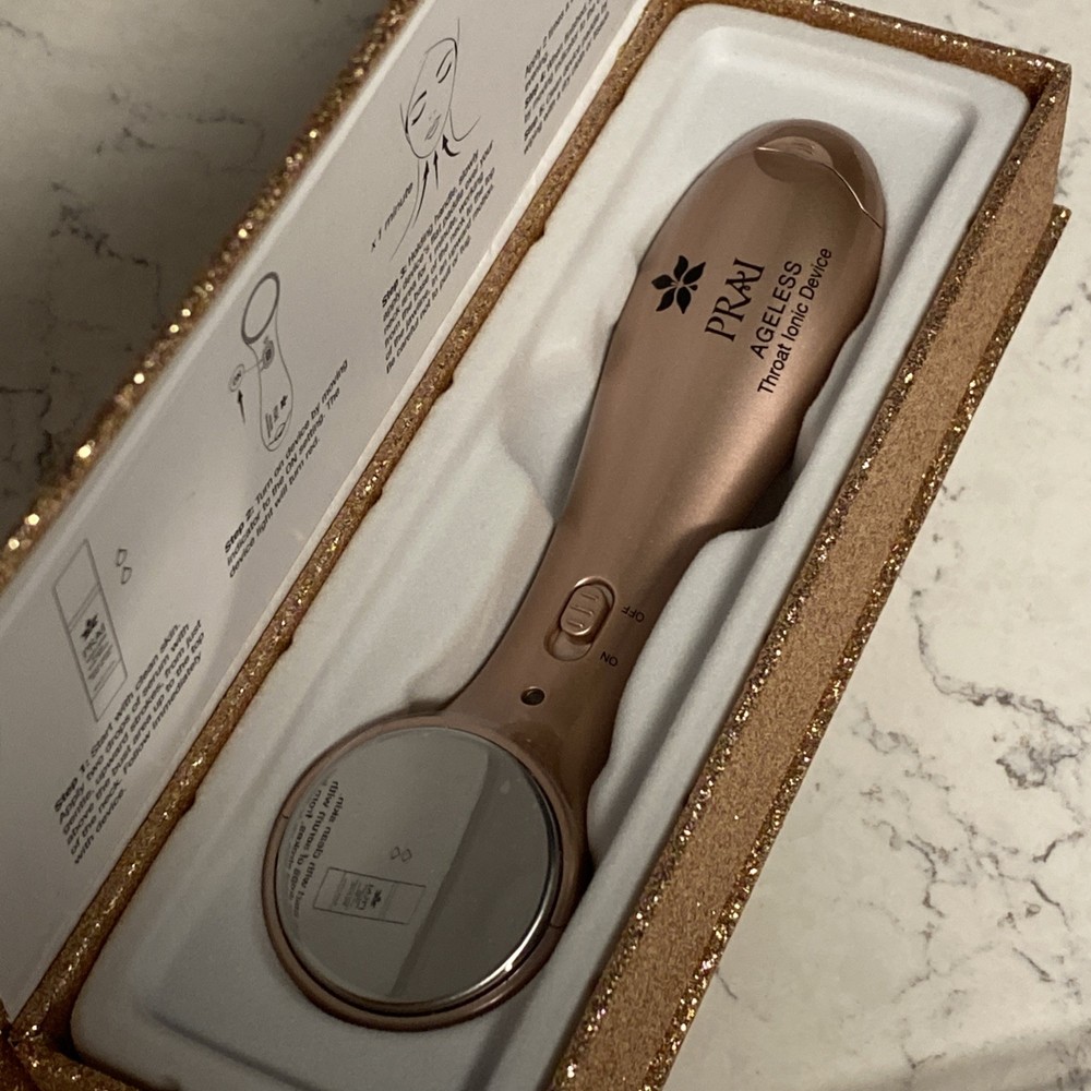PRAI AGELESS THROAT IONIC DEVICE NEW BOXED