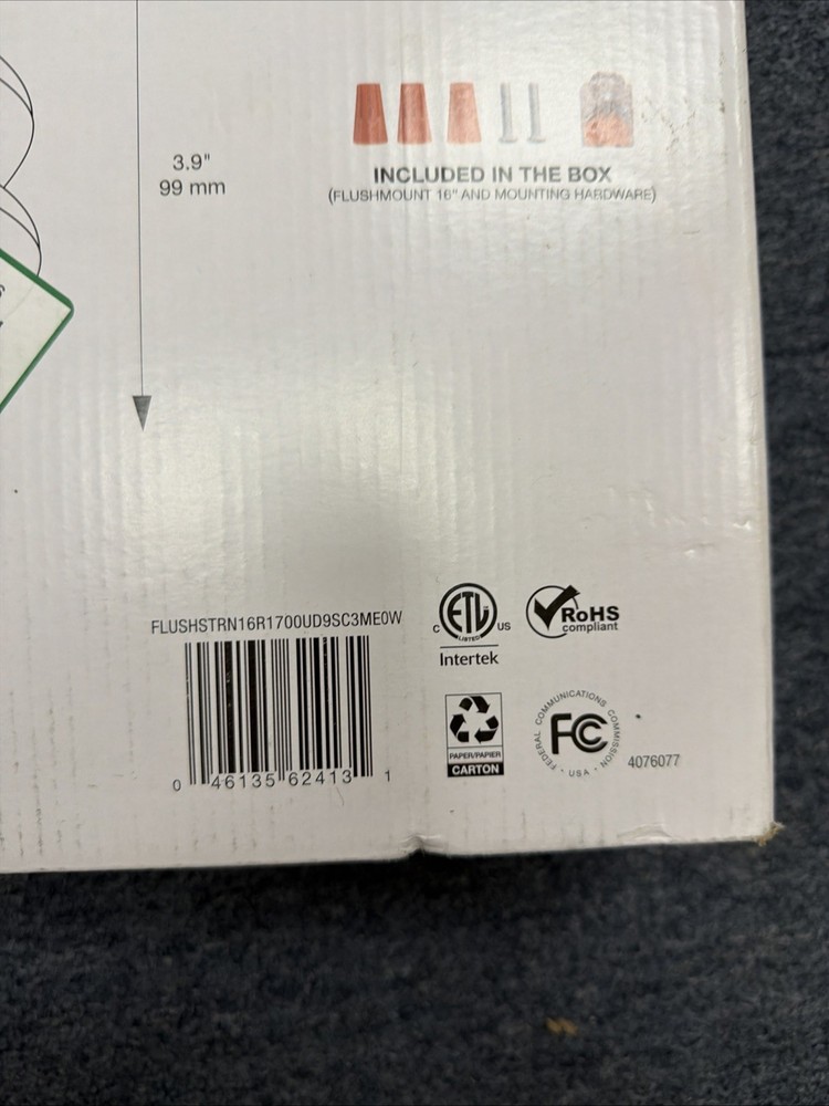 Ledvance Selectable LED Flush Mount with Motion Sensor Brushed Nickel 16" 62413