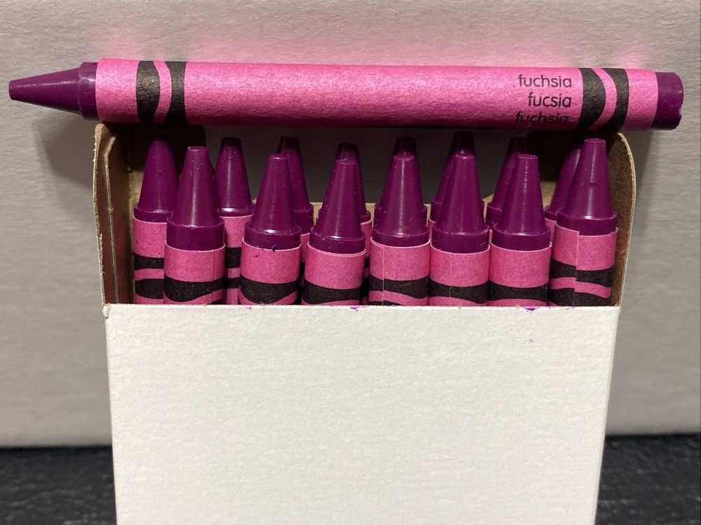(16) Crayola Crayons (fuchsia) BULK