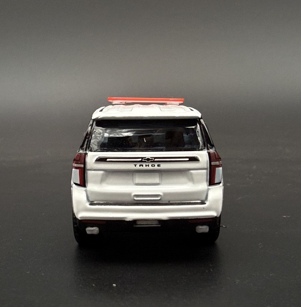 2-Pack 1/64 Scale Model Silver Top Red LED Style Whelen Lightbar 6402RS