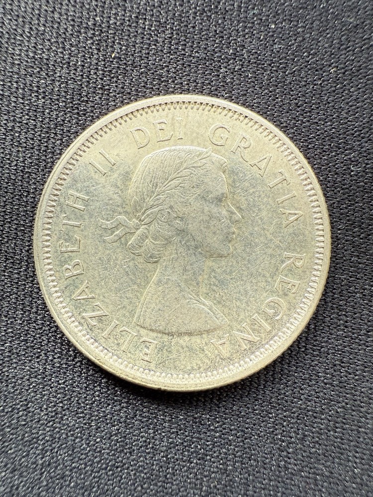 1961 Canada 25 Cents Coin Silver