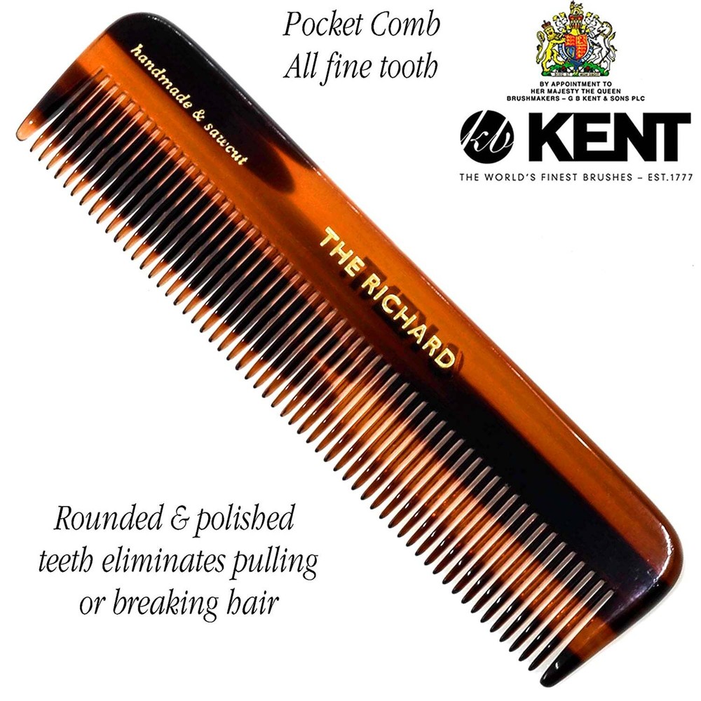 4.5" Handmade Fine Tooth Pocket Comb