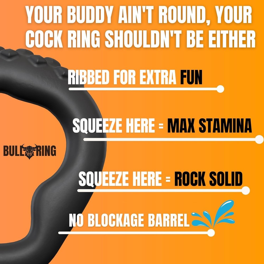 BULLRING GET MAX Size & Stamina Ring – 6 Pressure Point Design