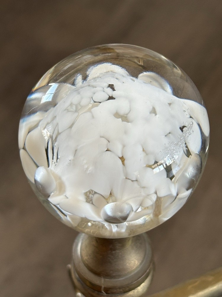 Fireplace Base PLATED Brass / Art Sphere USED.