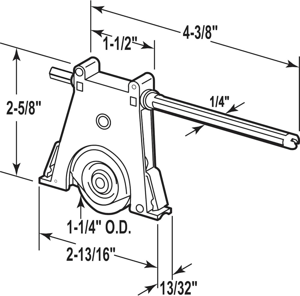 Lower Sliding Screen Door Roller Assembly Fits Andersen Gliding Screens Part