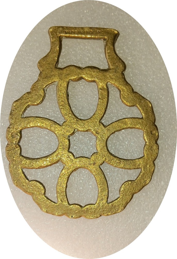 GEOMETRIC horse brass (8115)