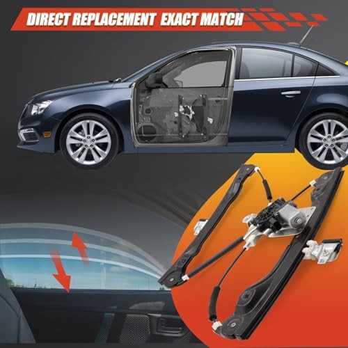 Front Passenger Side Power Window Regulator Compatible with Cruze 2011 748-975
