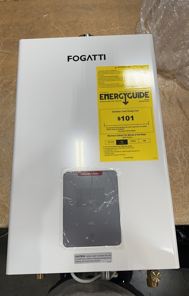 FOGATTI 13L 90,000 BTU Natural Gas Tankless Water Heater 4.0 GPM Instant Hot