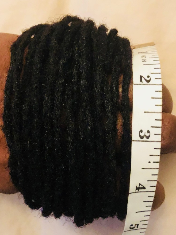 100% Human Hair Dreadlocks Handmade - Single Loc