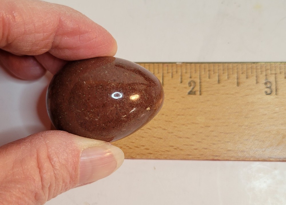 12 Assorted Polished Stone or Marble Small Eggs