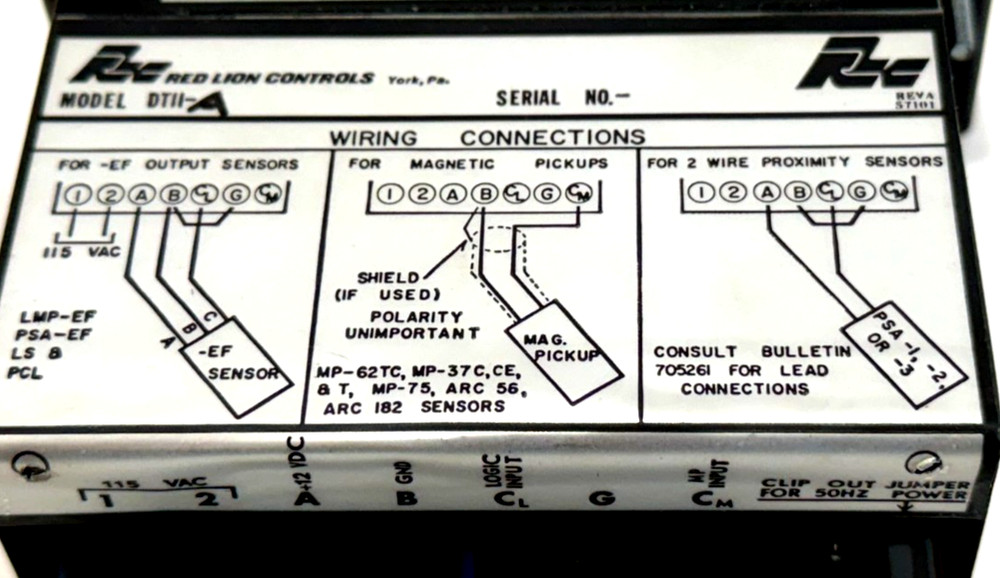 NEW RED LION CONTROLS DT11A PANEL METER