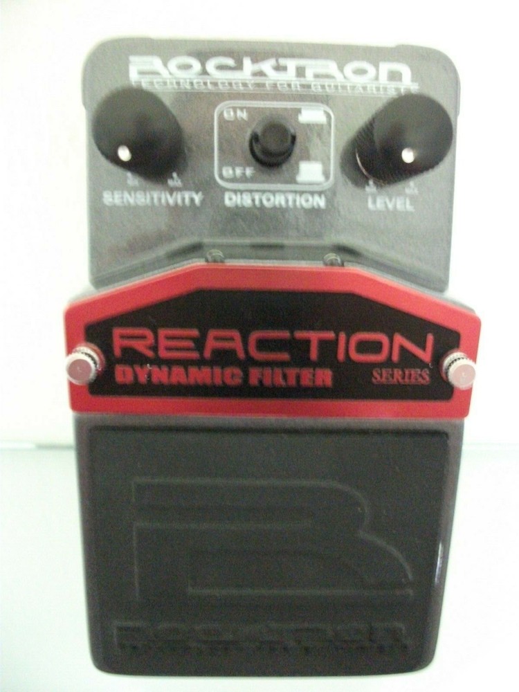 ROCKTRON REACTION SERIES DYNAMIC FILTER (AUTO WAH) DISTORTION EFFECT PEDAL GRAY