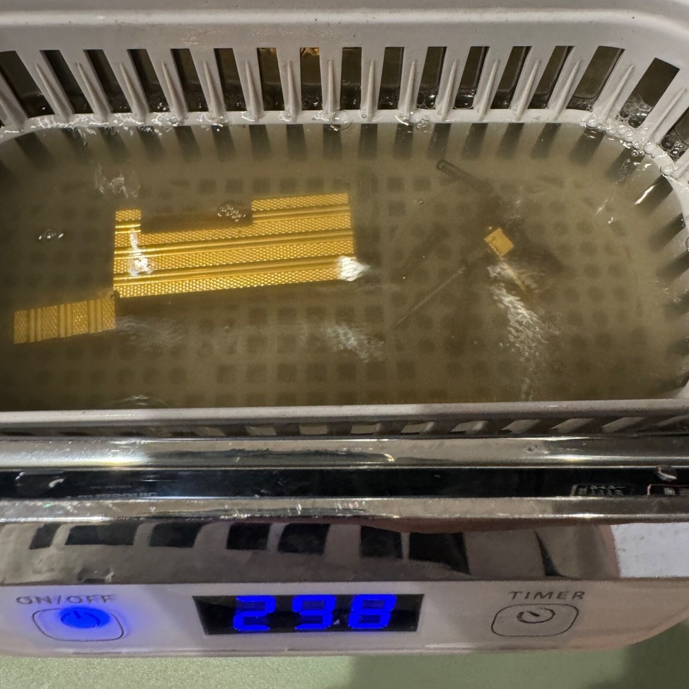 Dunhill Lighter Gold Burley Pattern_Three lines_Ultrasonically cleaned_Working
