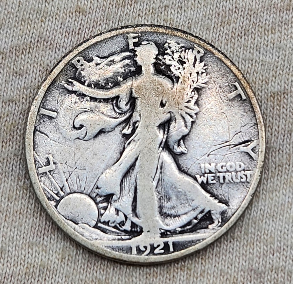 WPCoins ~ 1921 Walking Liberty Half Dollar