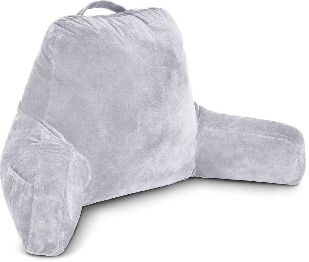 Husband Pillow Light Grey, Original Reading in Standard+, Grey