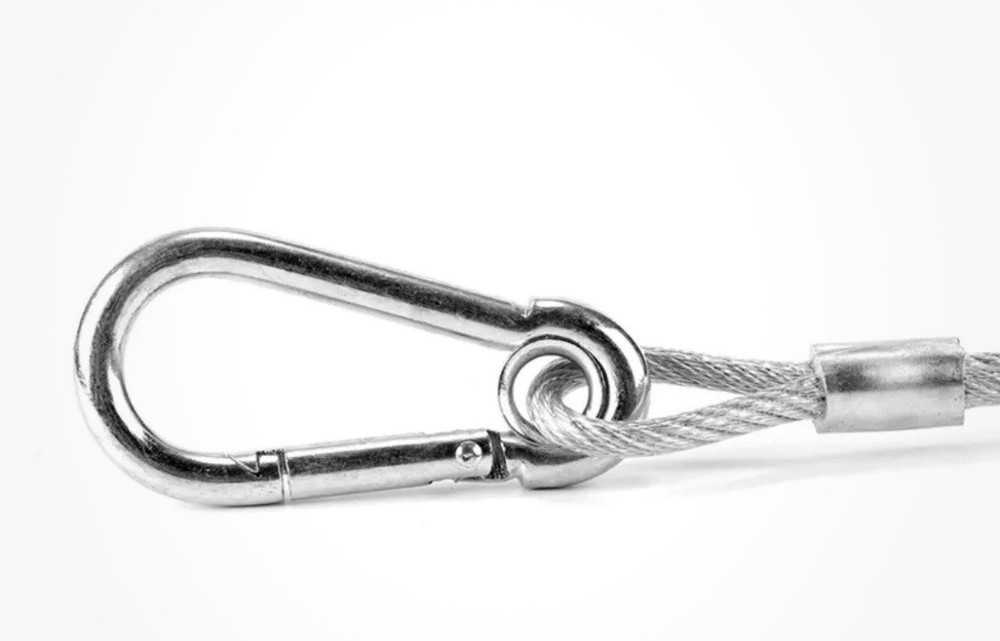 Stage Light Safety Cables 47”, Stainless Steel Security Cable.Multi Use/4PCS SET