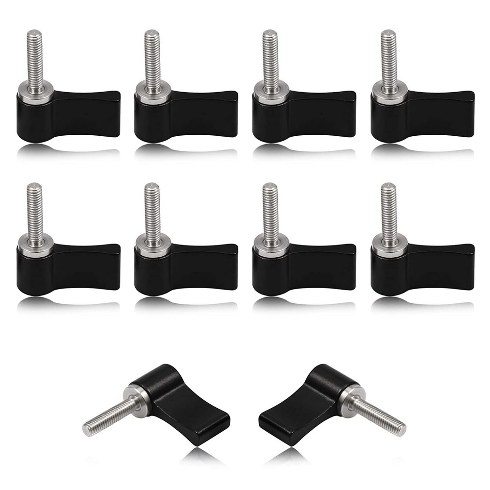 10 Pcs M4 17mm Threading Rotating Knob
