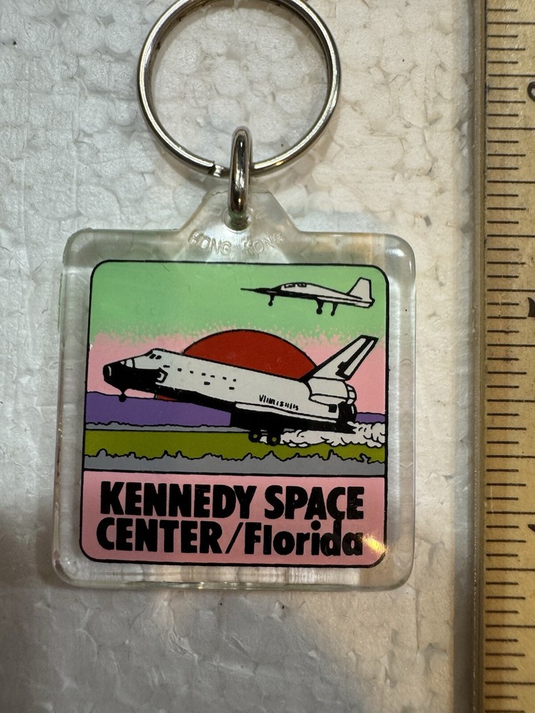 Vintage Kennedy Space Center- Space Shuttle Keychain