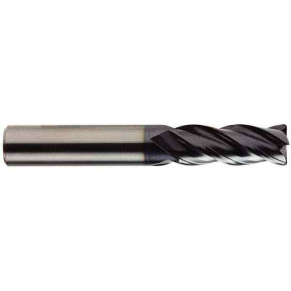 OSG 3/8" Diam 4 Flute Single End Solid Carbide 0.015" Corner Radius End Mill ...