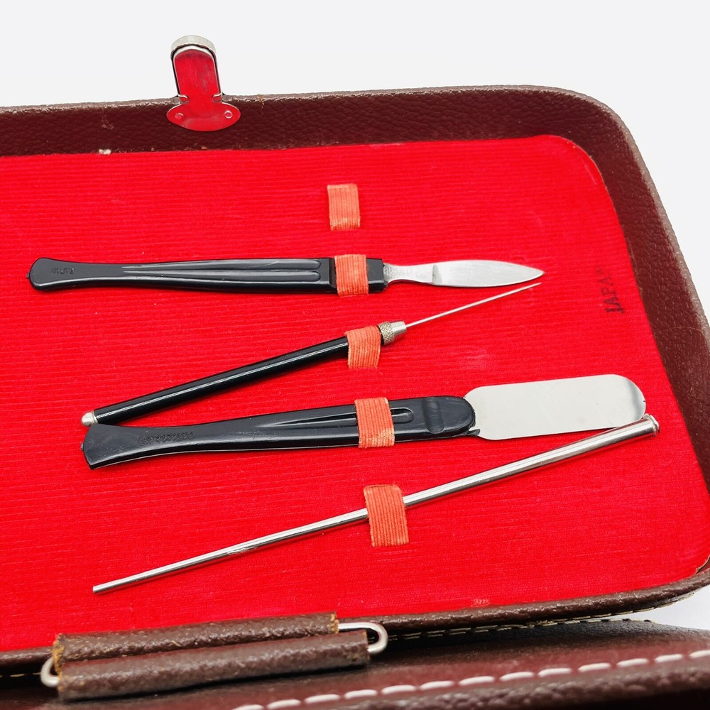 Phillip Barrilleaux Vintage Microscope Set With Tools