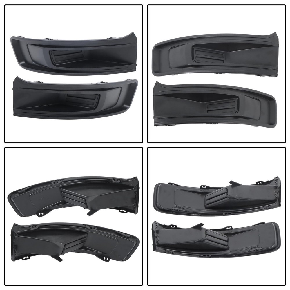 Pair Fog Light Cover Assembly for Flex 2013-2019 Left Right Black