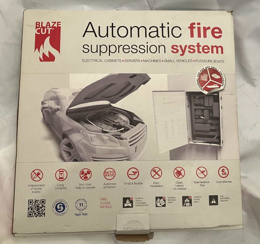 Blaze cut TV200FA fire suppression tube