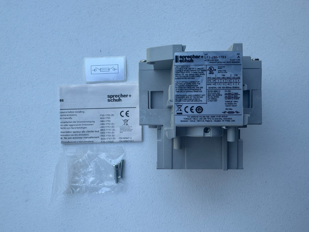 Sprecher + Schuh L11-J30-1753 Loadswitch