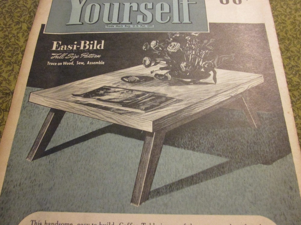Easi-Bild Build It Yourself PATTERN COMPLETE NO. 309 Modern Coffee Table
