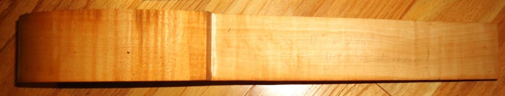 Pistol Stock Blank, Muzzleloader, Curly Maple, 18" x 2 1/4"