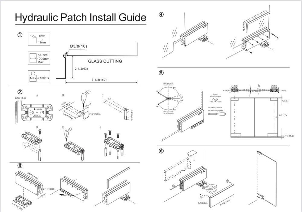 CNDFS-001 HYDRAULIC PATCH FITTING WITH 90° HOLD OPEN