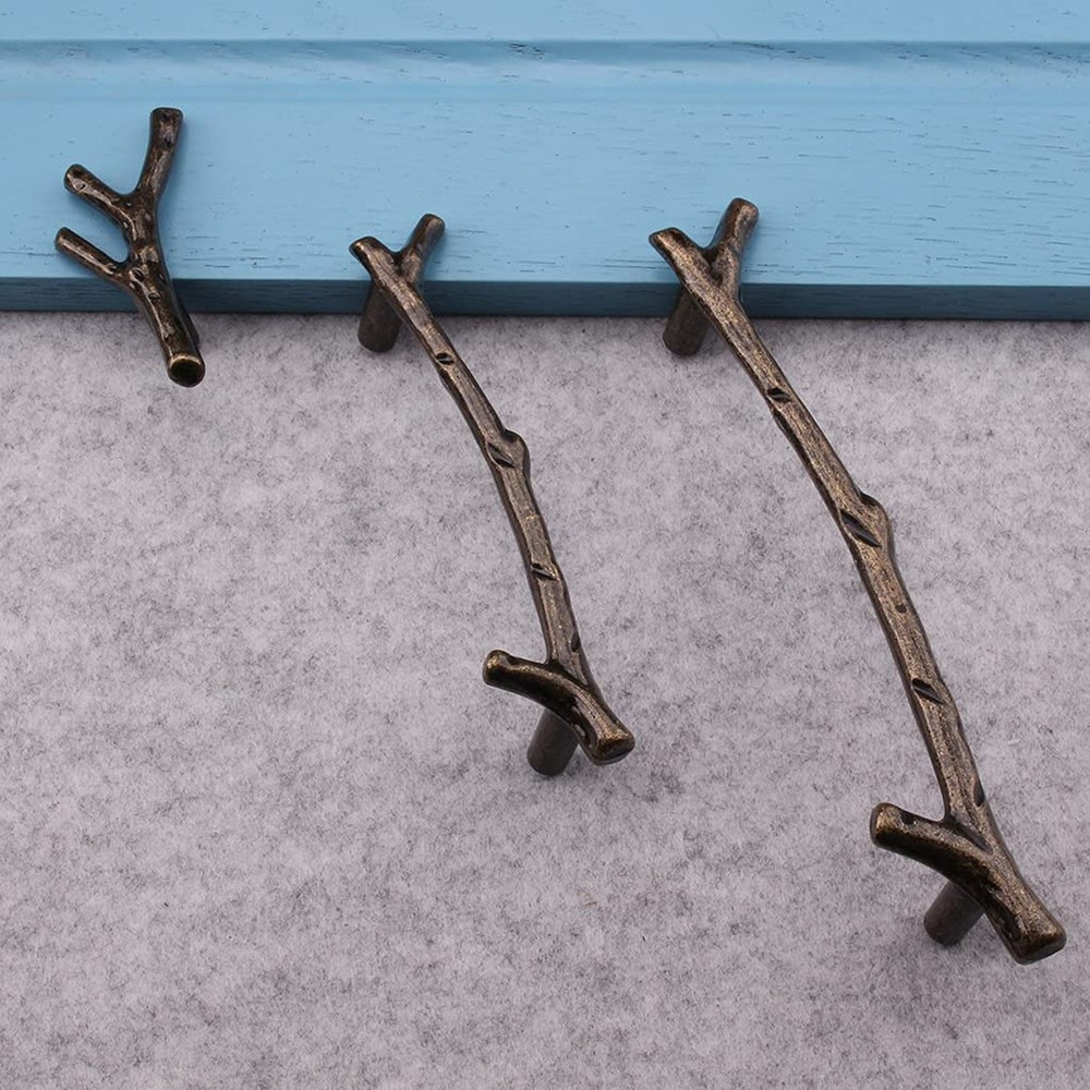 Branch Knobs Vintage Tree Twig Branch Cabinet Knobs Pull Handles,Zinc Alloy D...