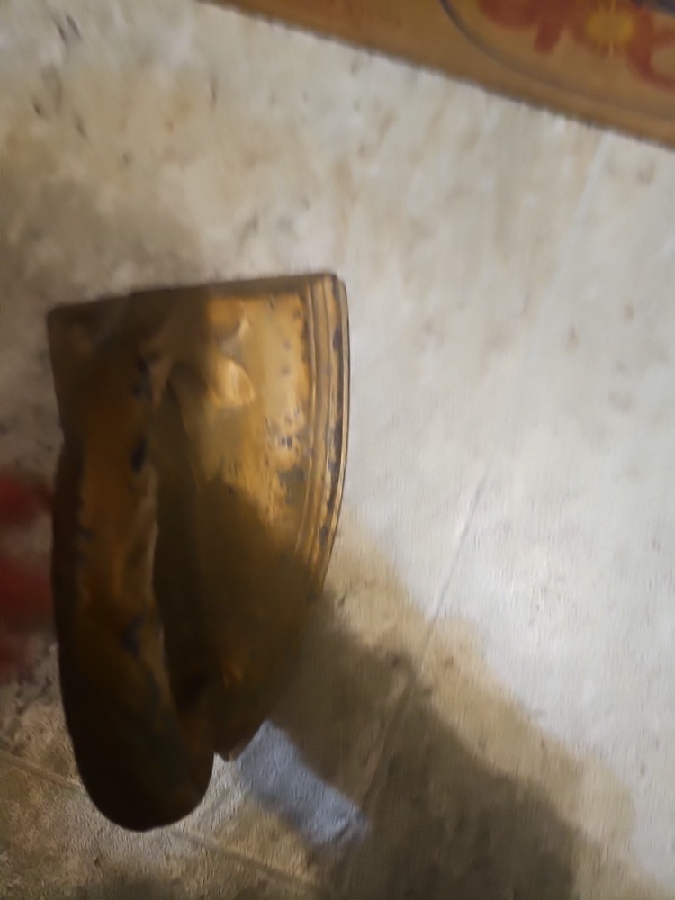 Gold Colored Antique Sad Iron Solid Cast Iron